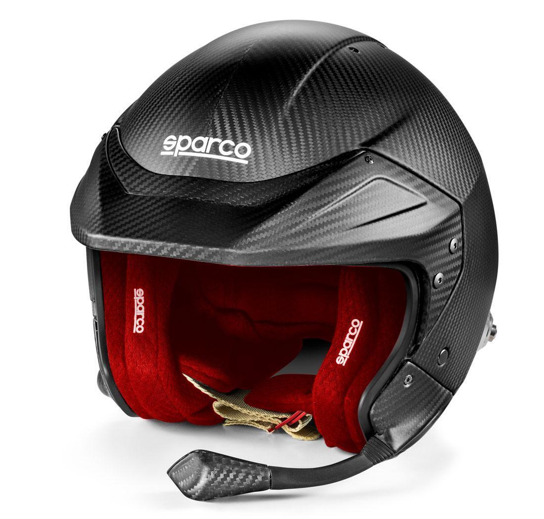 Helmet FLUX RJ-i CARBON Sparco - Size L (60), black/red interior