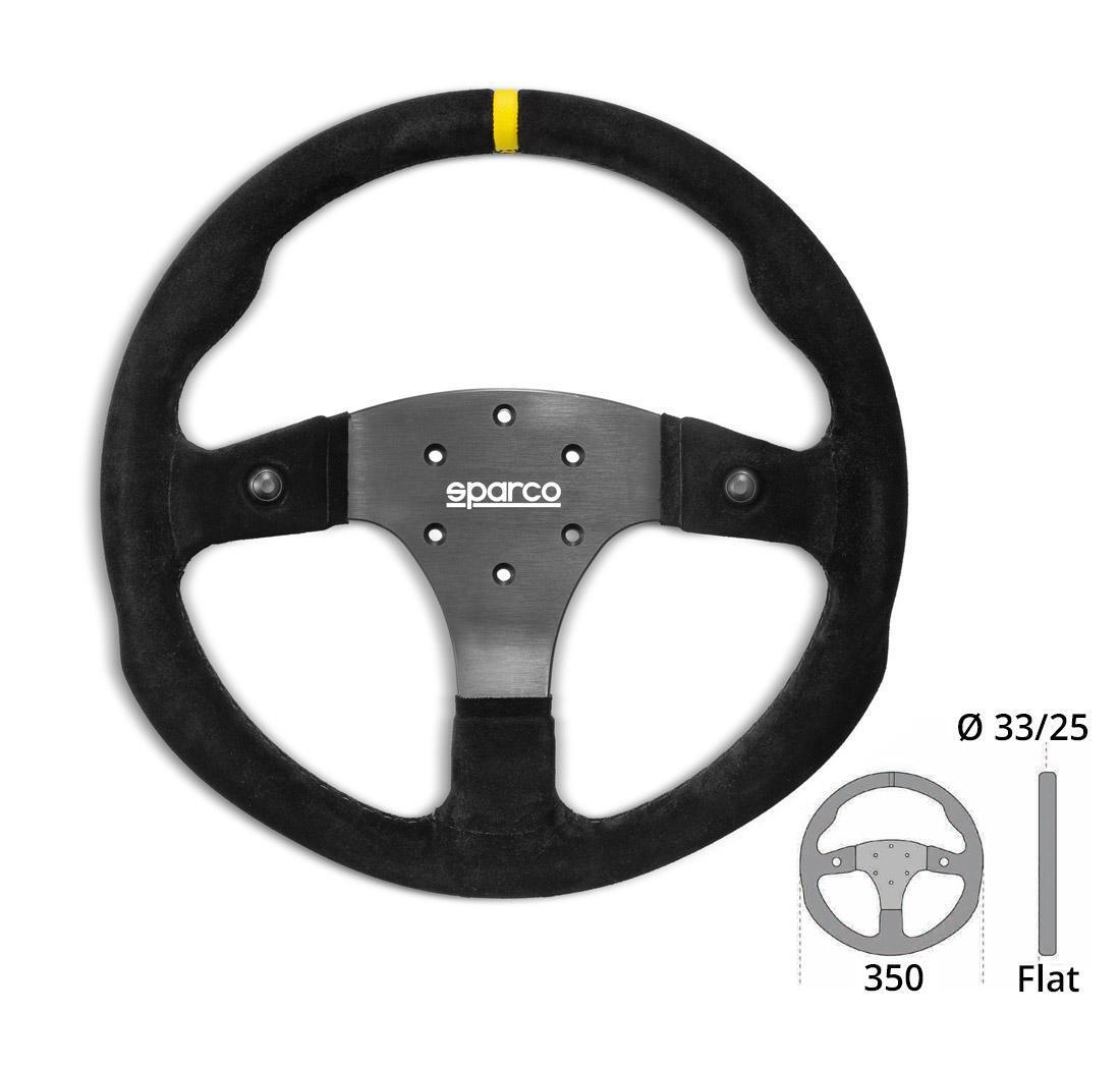 Sparco steering wheel R 350 - Suede with buttons