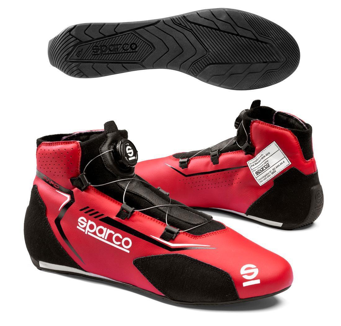 Botas RAPID ROTOR de Sparco, rojo/negro, número 37