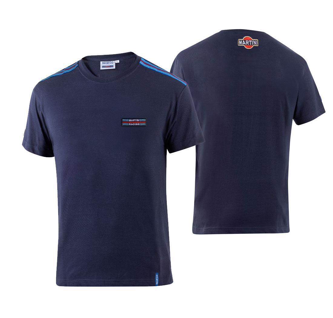 T-shirt Sparco Martini Racing TOP STRIPES - bleu marine - L