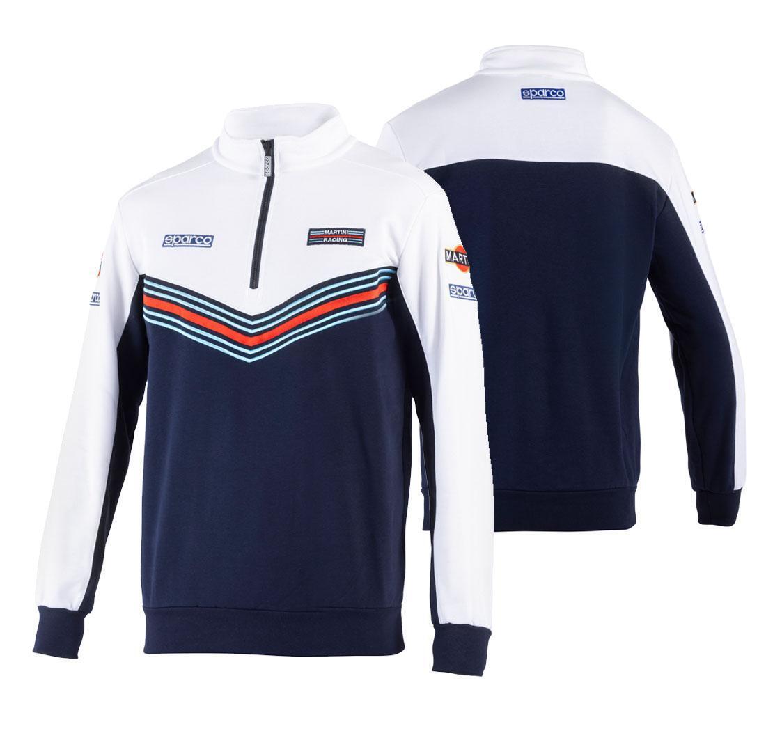 Half zip sweatshirt Martini Racing Sparco - navy blue/white - L