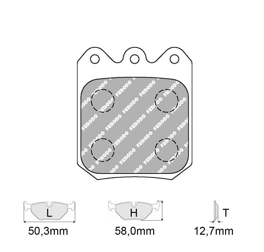 Plaquettes de frein FERODO Modèle FRP3104