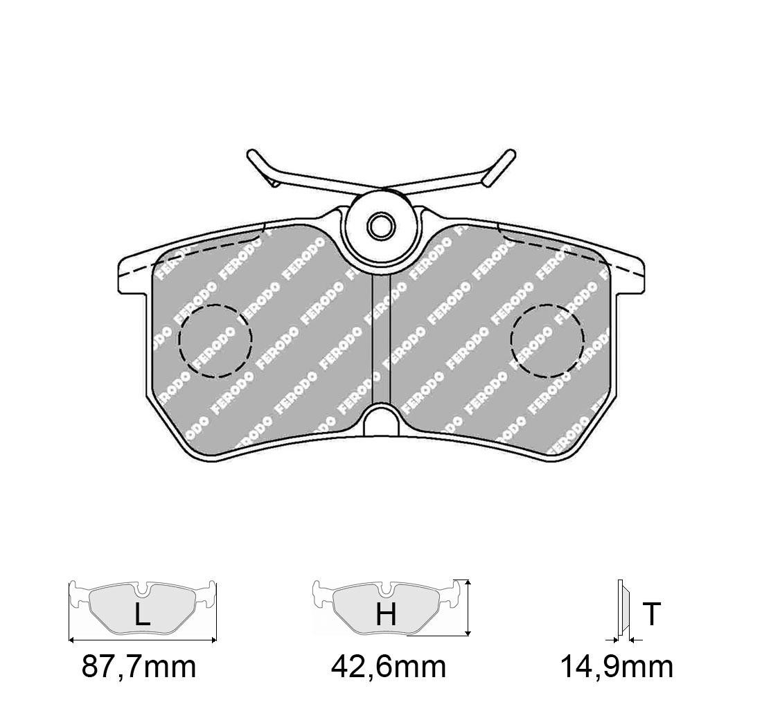 Pastiglie Freno FERODO Modello FCP1319