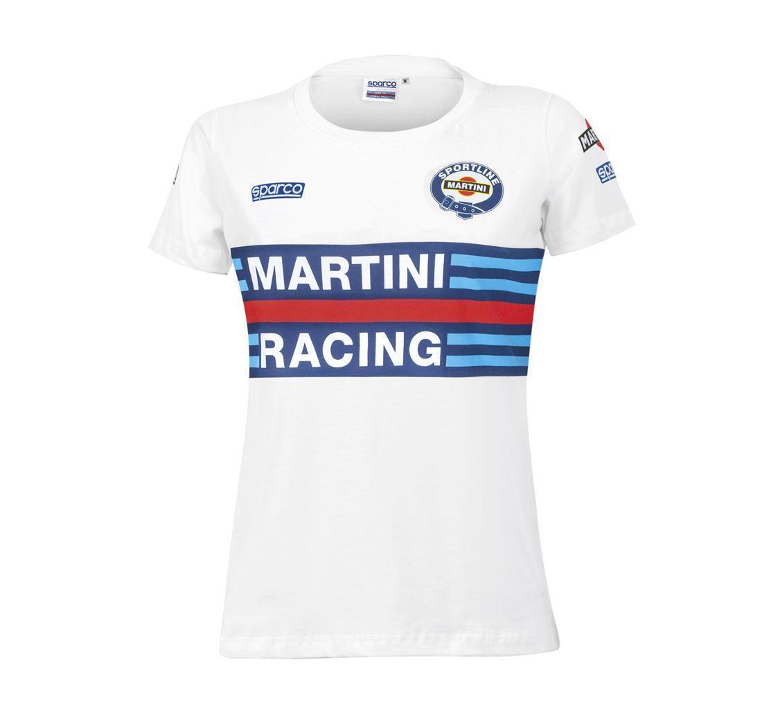 T-shirt replica LADY Martini Racing Sparco - bianco - L