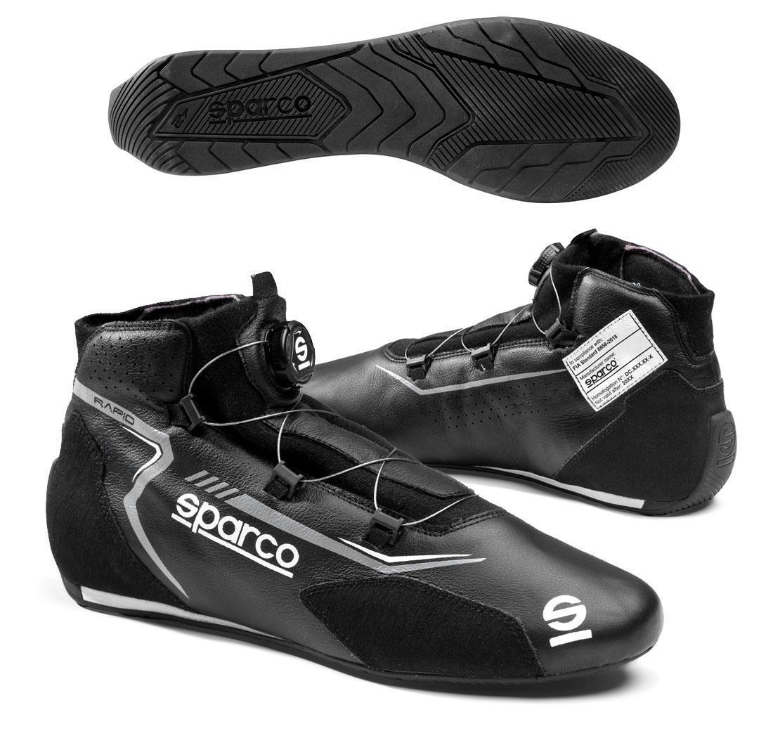 Botas RAPID ROTOR de Sparco, negro/gris, número 37