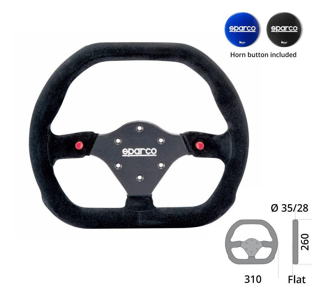 Sparco steering wheel P 310 Flat - Suede