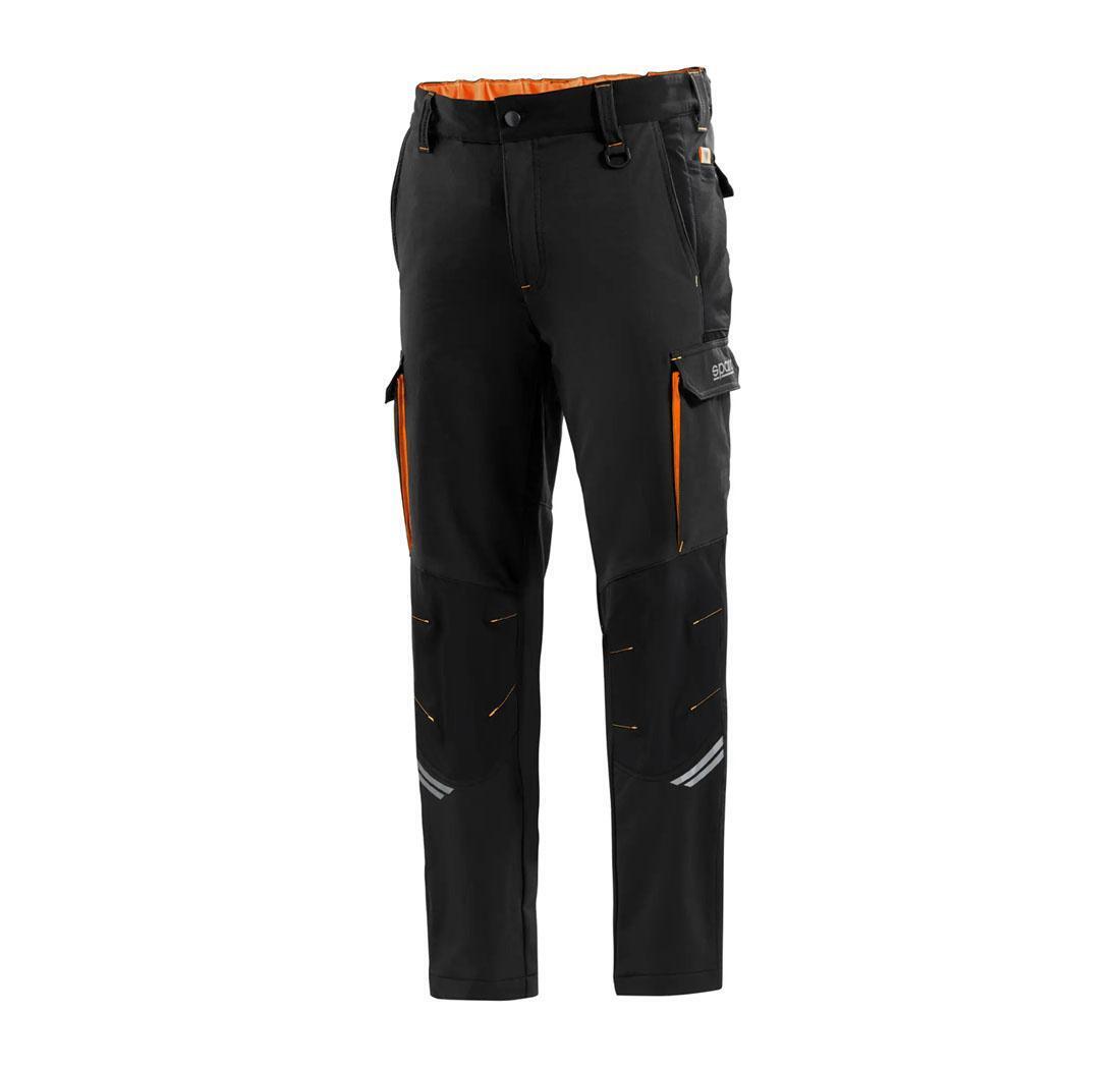 PANTALONI TECH TG L NR/AZ