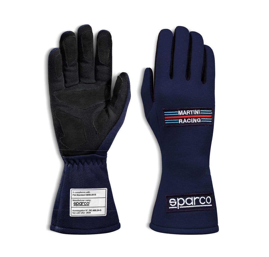 Guantes Sparco LAND MARTINI RACING azul marino - tamaño 10