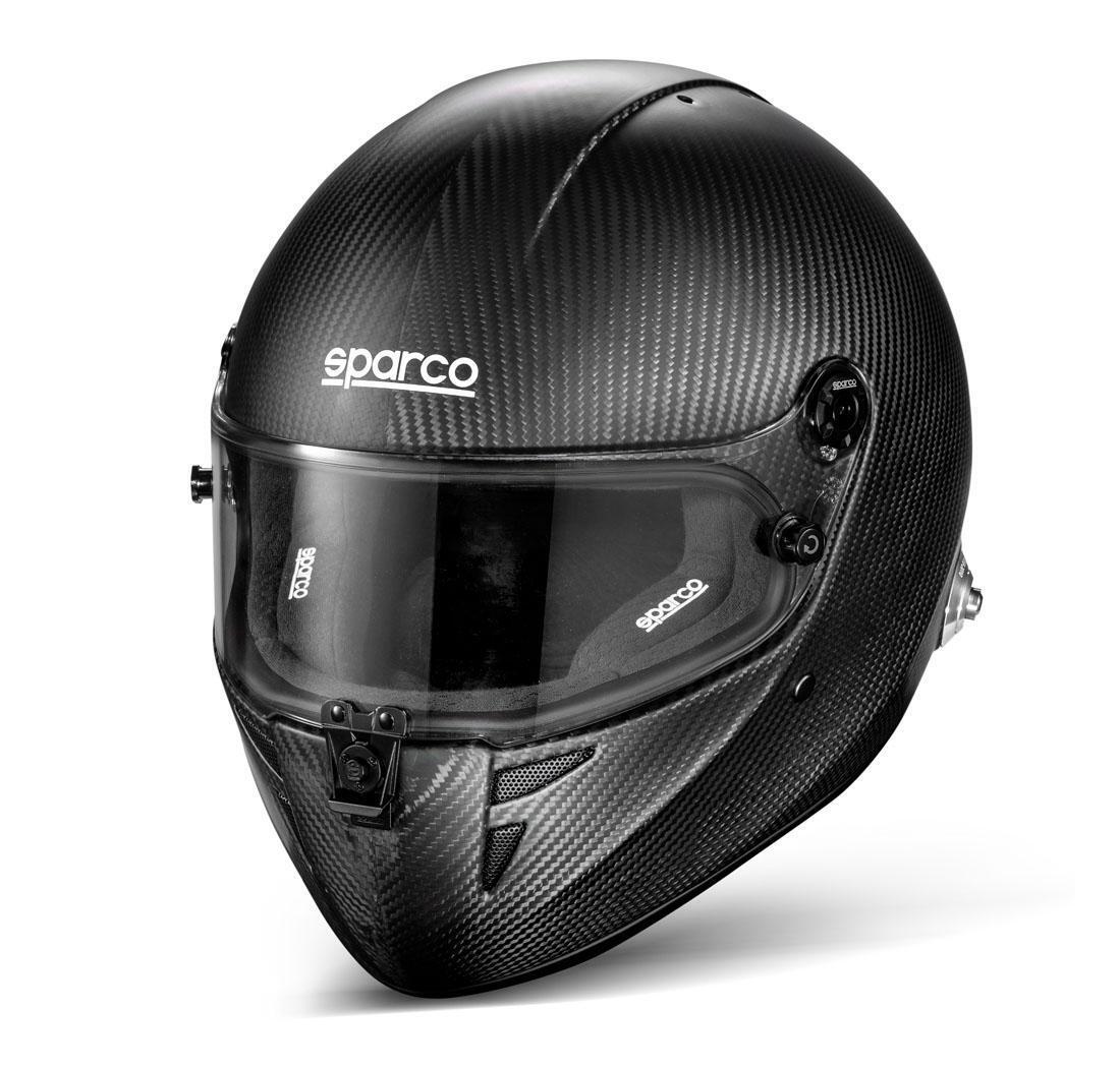 Helmet STEALTH RF CARBON Sparco - Size L (60), black/black interior