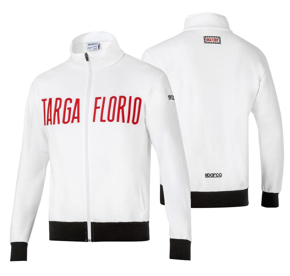 Full zip sweatshirt TARGA FLORIO F2 Sparco - white - L