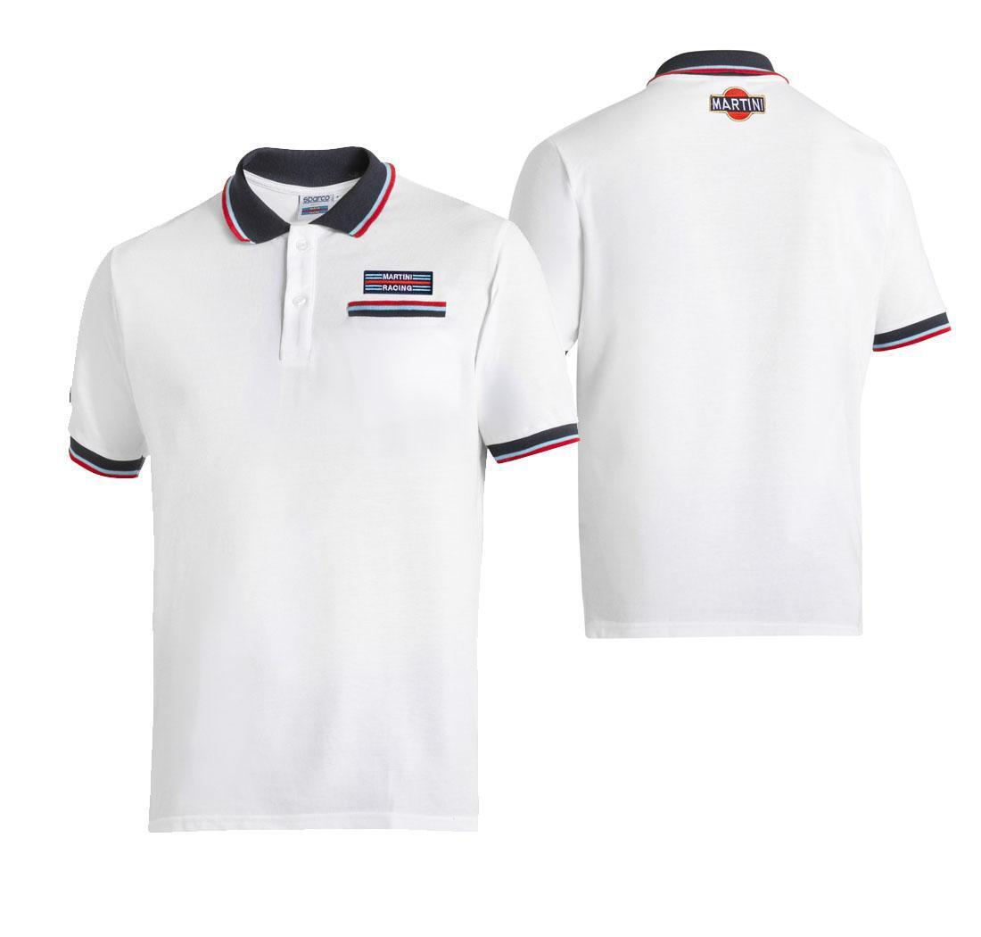 Polo Sparco Martini Racing pocket - white - L