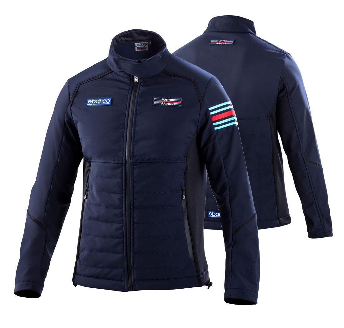 Softshell Sparco Martini Racing, bleu marine - L