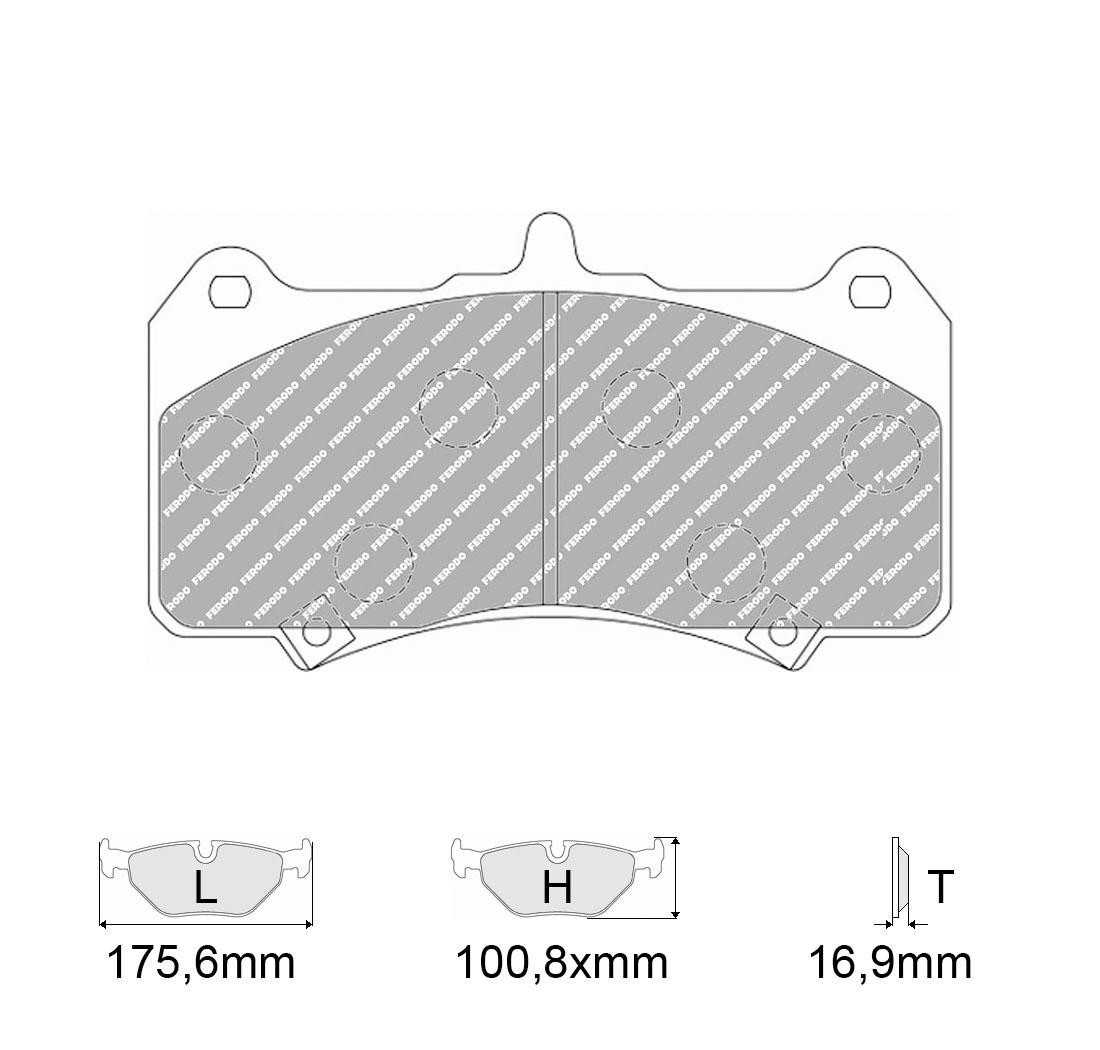 Plaquettes de frein FERODO Modèle FRP3147