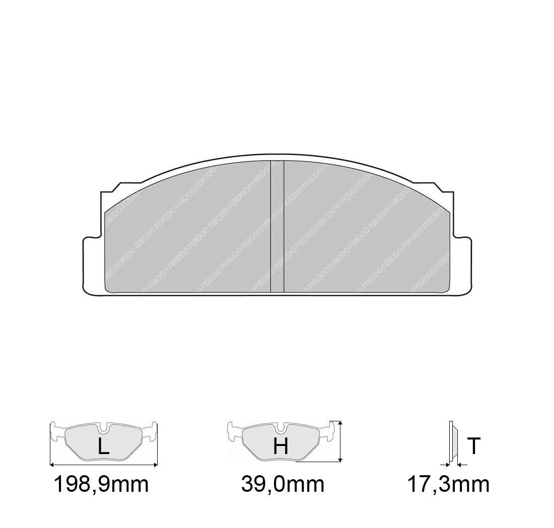 Plaquettes de frein FERODO Modèle FCP29