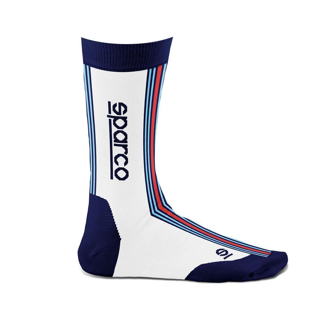 Chausettes Sparco ICONIC Martini Racing - blanc-bleu marine - 36-41