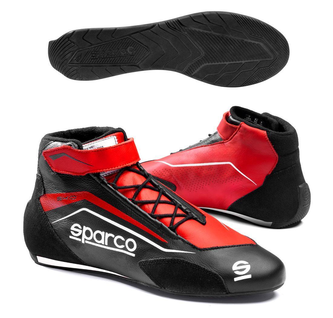 Scarpe pilota Sparco SKID, nero/rosso - Misura 37