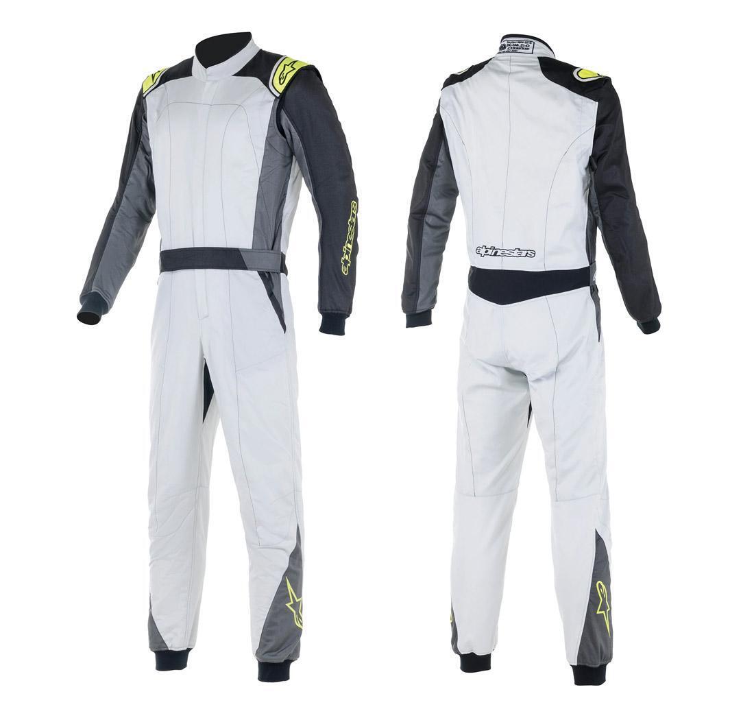 Mono Alpinestars ATOM silver/antracita/amarillo fluo - Talla 44