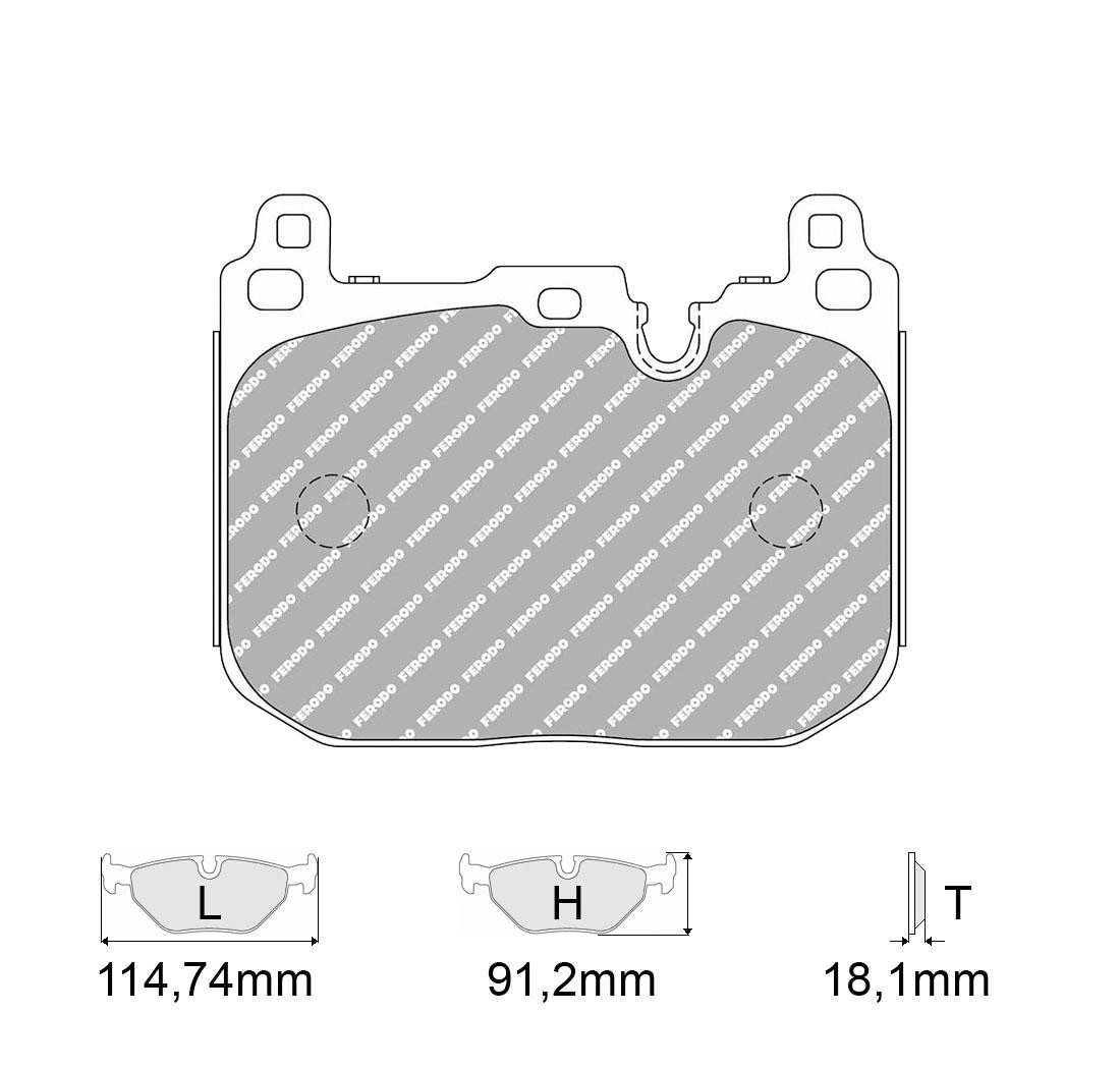 Plaquettes de frein FERODO Modèle FCP4611