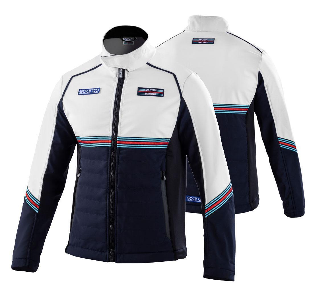 Softshell Sparco Martini Racing, azul marino/blanco - L