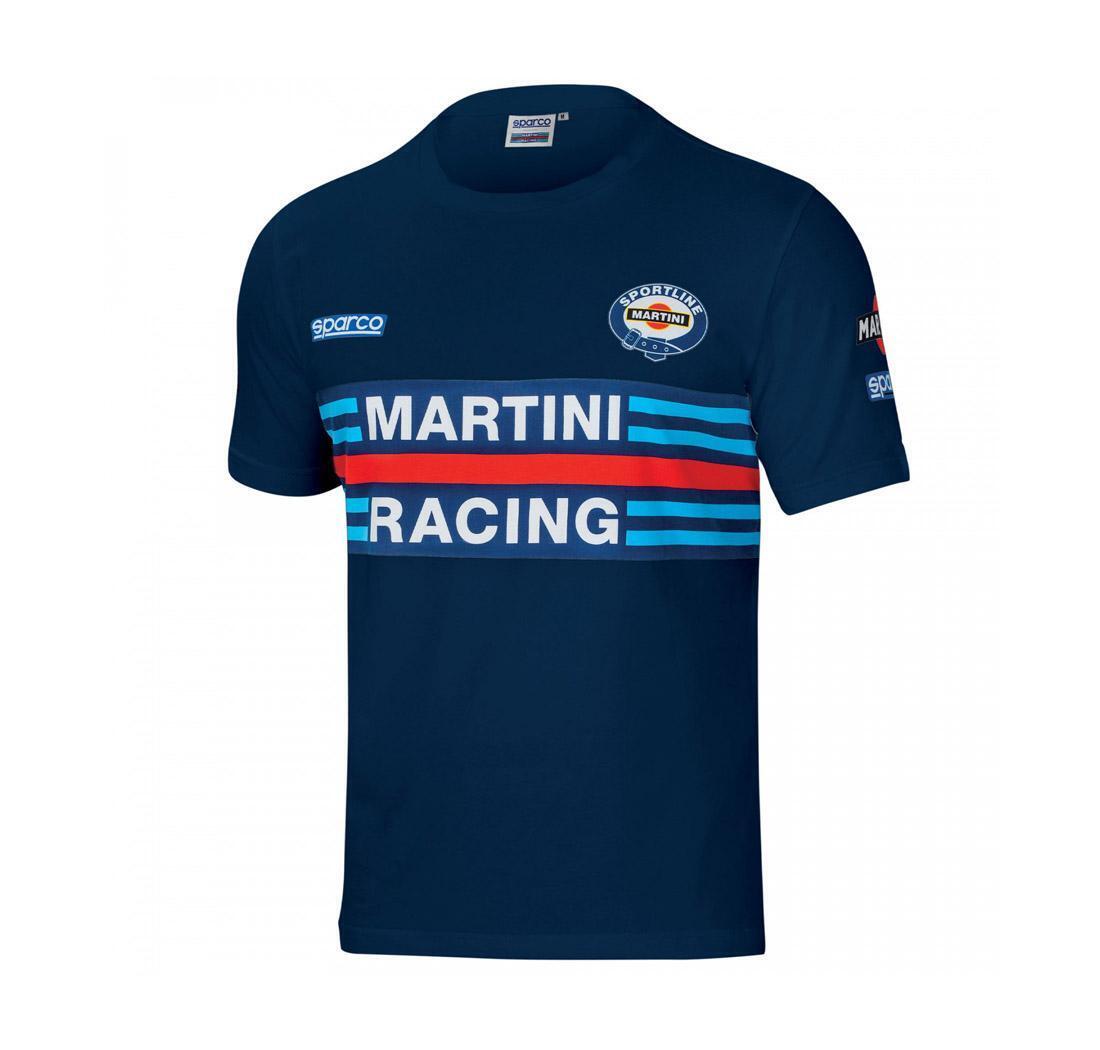 T-shirt replica Martini Racing Sparco - blu - L