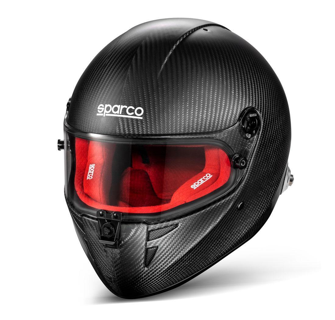 Helmet STEALTH RF CARBON Sparco - Size L (60), black/red interior