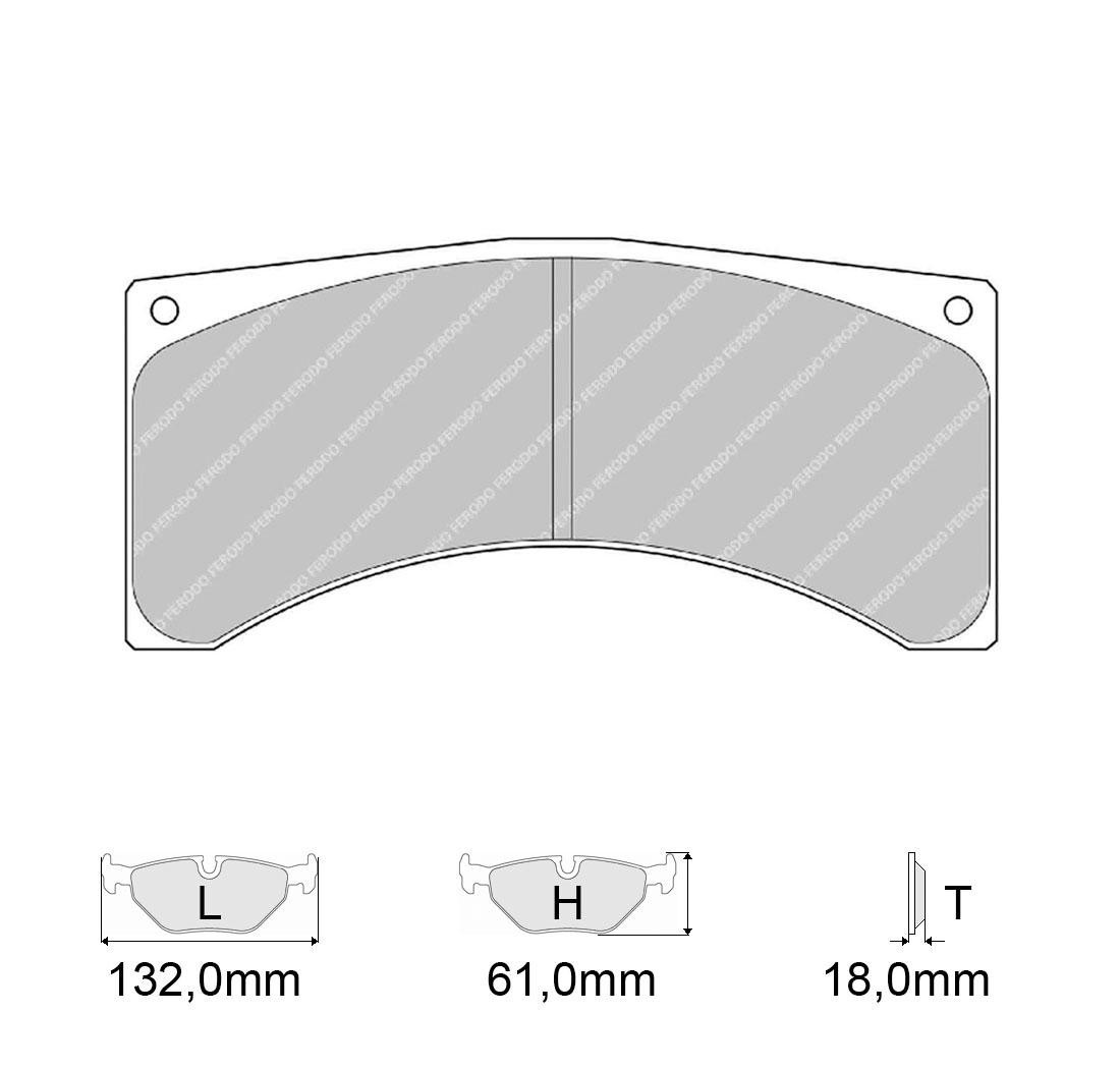 Plaquettes de frein FERODO Modèle FRP3070