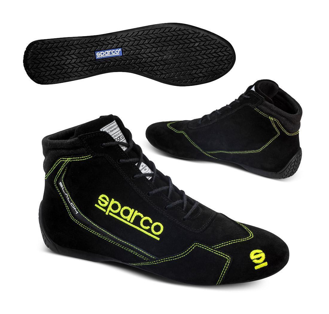 Botas SLALOM de Sparco, negro/amarillo fluo número 36