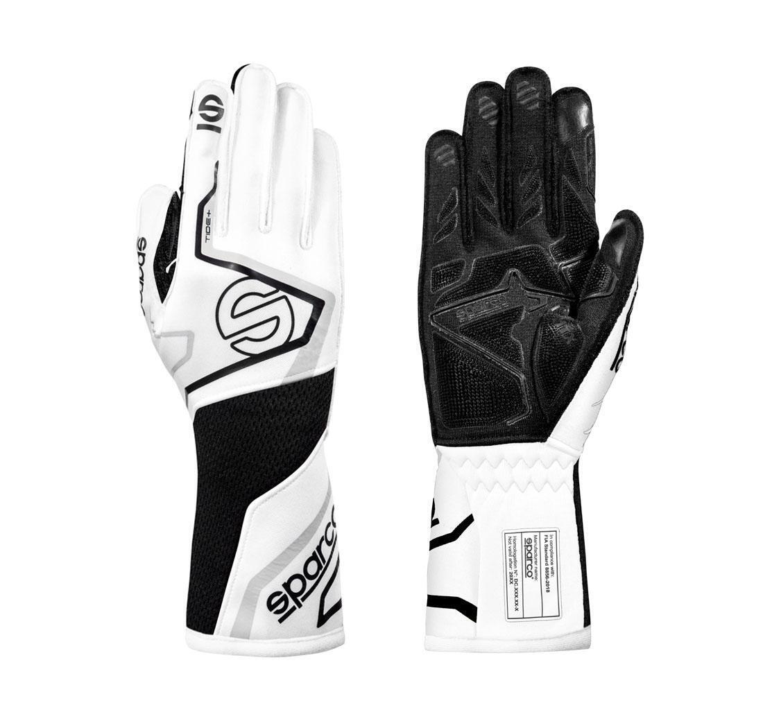 Guantes Sparco TIDE+ blanco/negro - tamaño 08