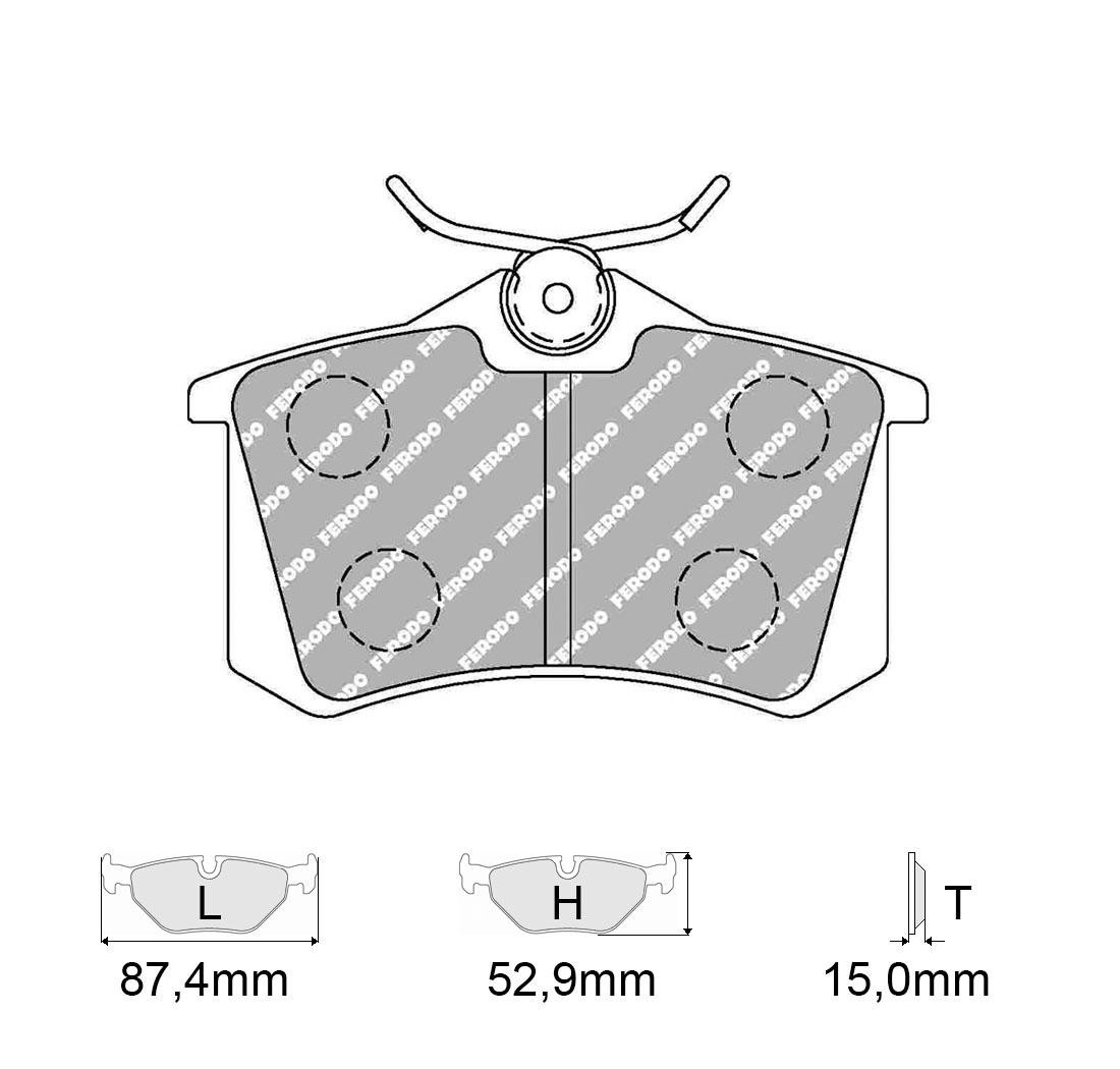 Plaquettes de frein FERODO Modèle FCP541