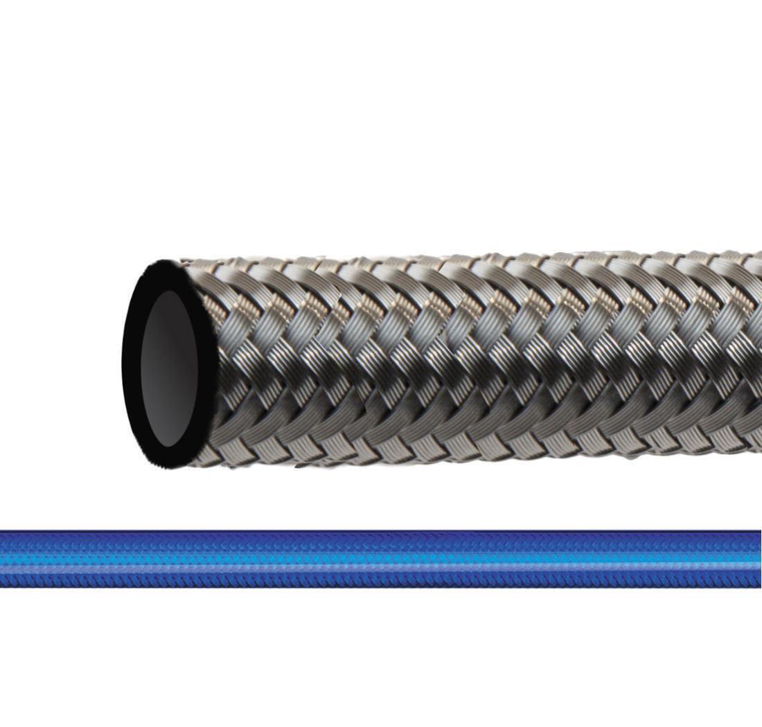 PTFE/inox hose 600 series - blue