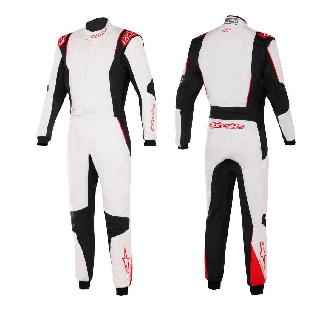 Mono Alpinestars GP TECH v4 blanco/negro/rojo - Talla 44