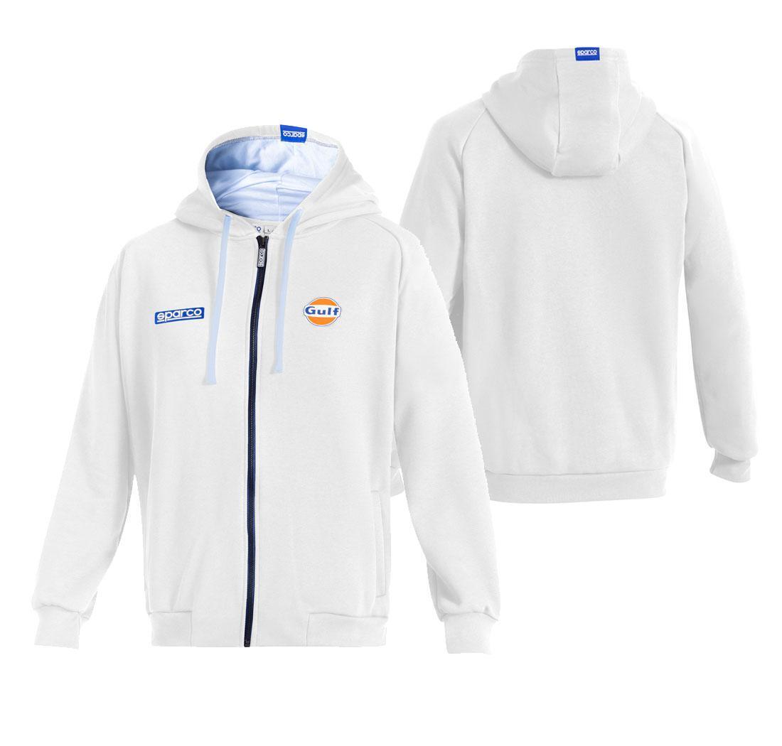 Sweat à capuche GULF Sparco - blanc - L