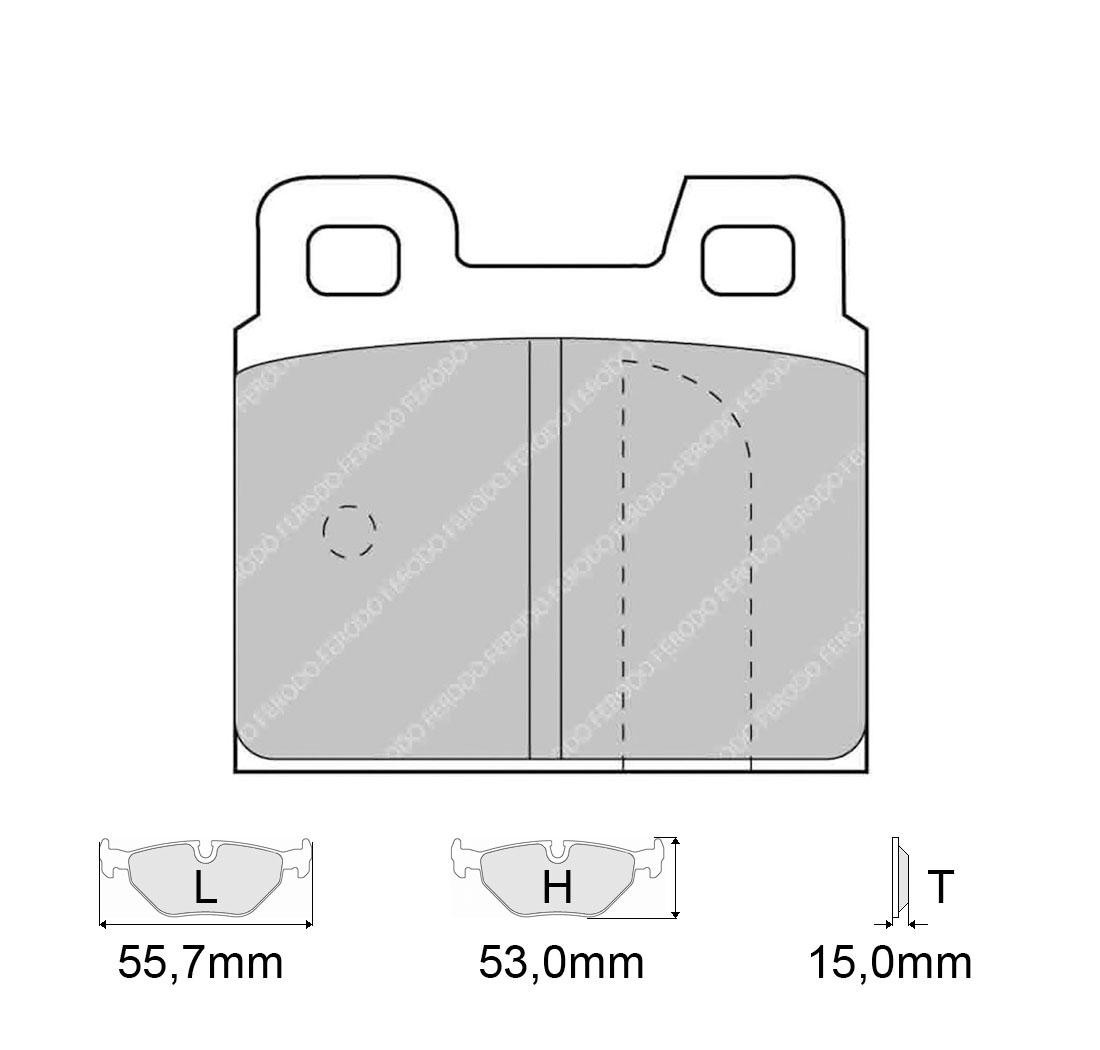 Plaquettes de frein FERODO Modèle FCP93