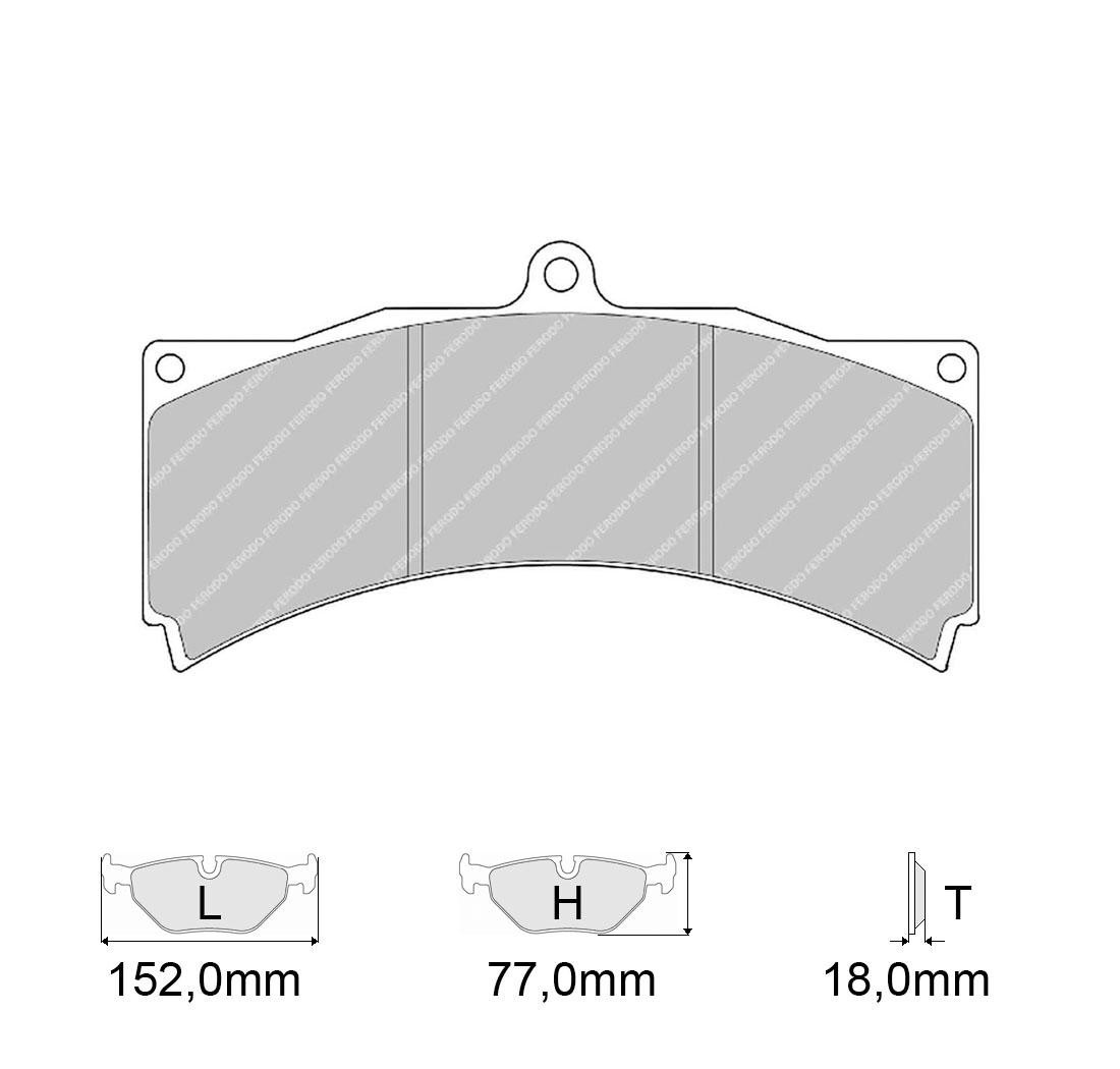 4 brake pads set - FERODO