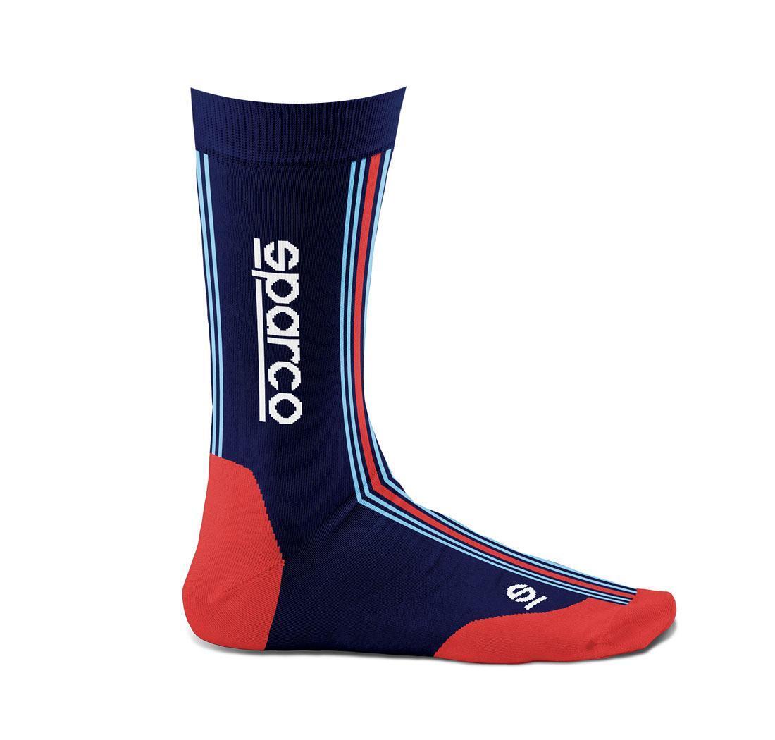 Chausettes Sparco ICONIC Martini Racing - bleu marine-rouge - 36-41