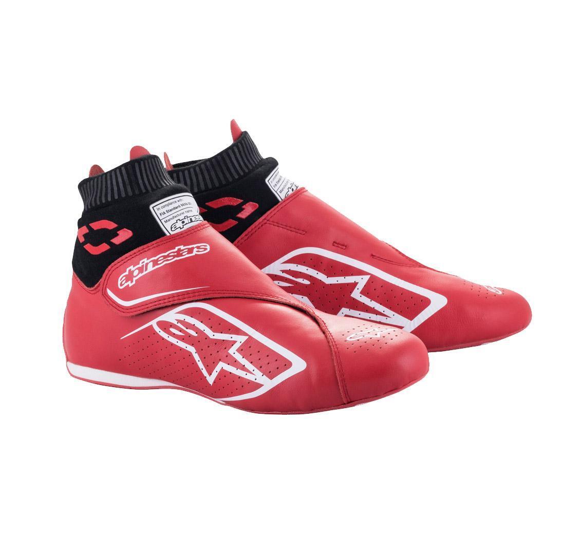 Alpinestars SUPERMONO v2 race boots, red/white/black, size 47