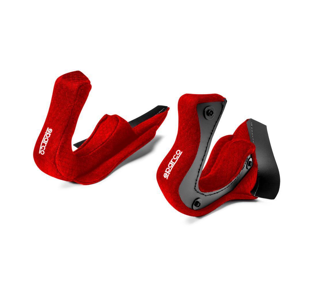 Imbottitura casco PRIME RJ-i SUPERCARBON - cheek 20mm - rosso