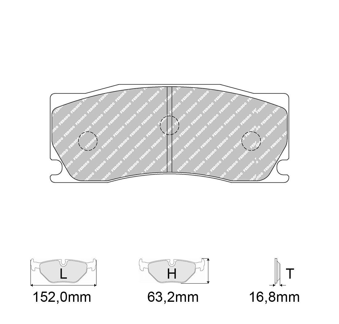 Plaquettes de frein FERODO Modèle FRP3134