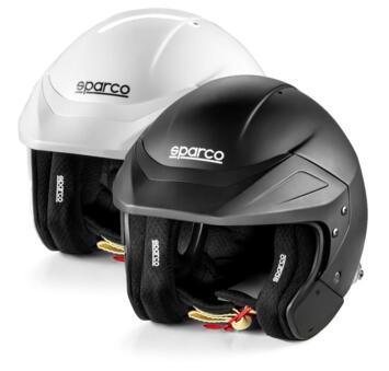 Casco FLUX RJ de Sparco - talla L (60), blanco interior negro