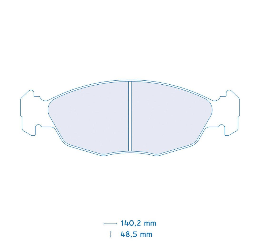 Brake Pads CARBONE LORRAINE FCP876 Model