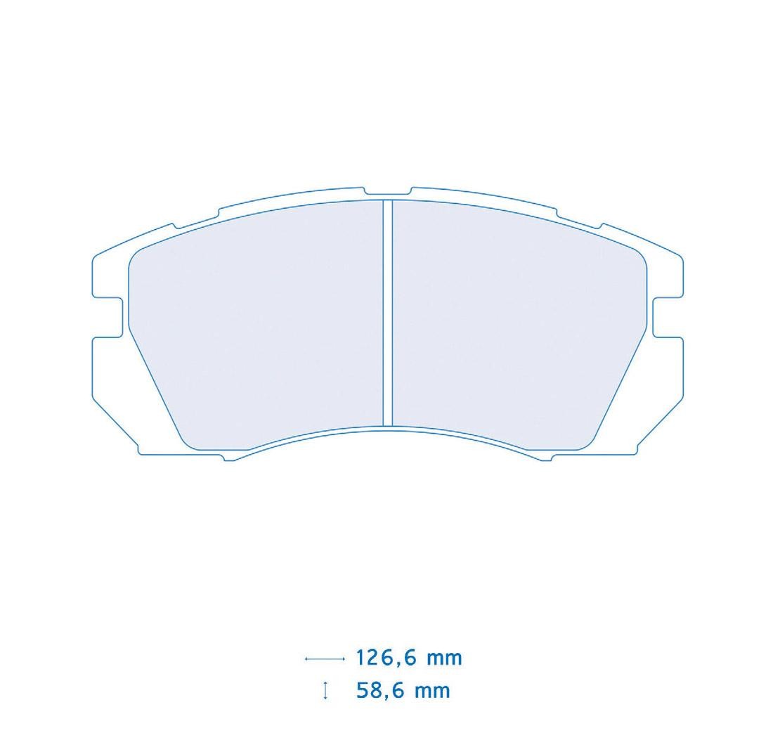 Plaquettes de frein CARBONE LORRAINE Modèle FCP789