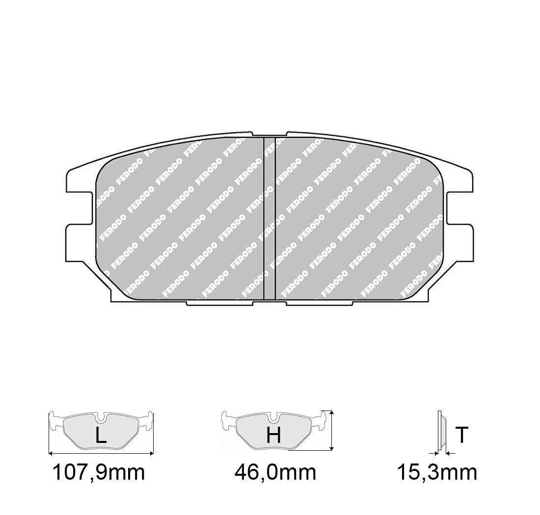 Brake Pads FERODO FCP1280 Model