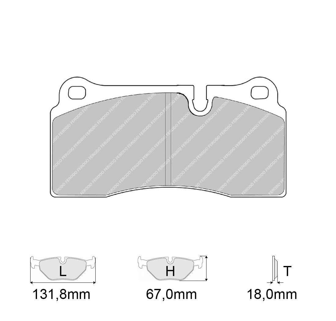 Plaquettes de frein FERODO Modèle FCP1281