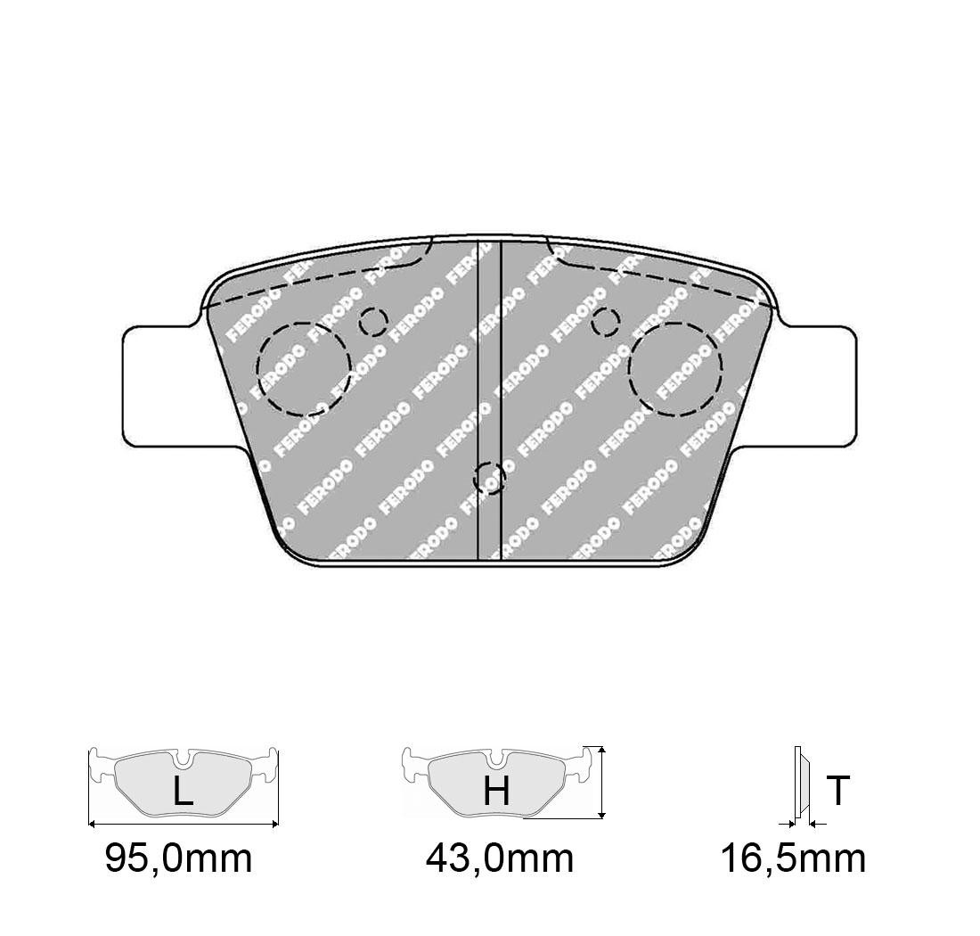 Plaquettes de frein FERODO Modèle FCP1469