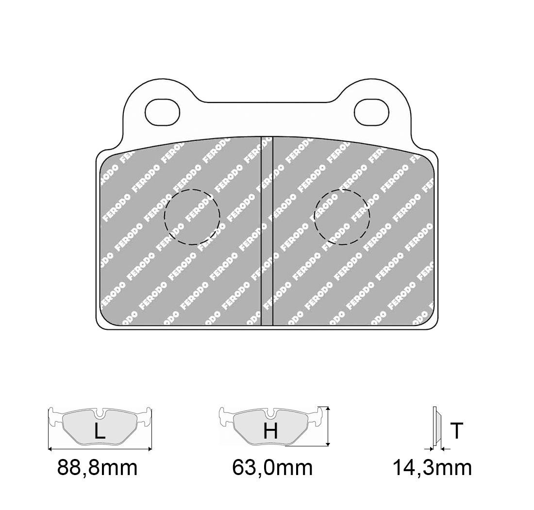 Plaquettes de frein FERODO Modèle FCP4168