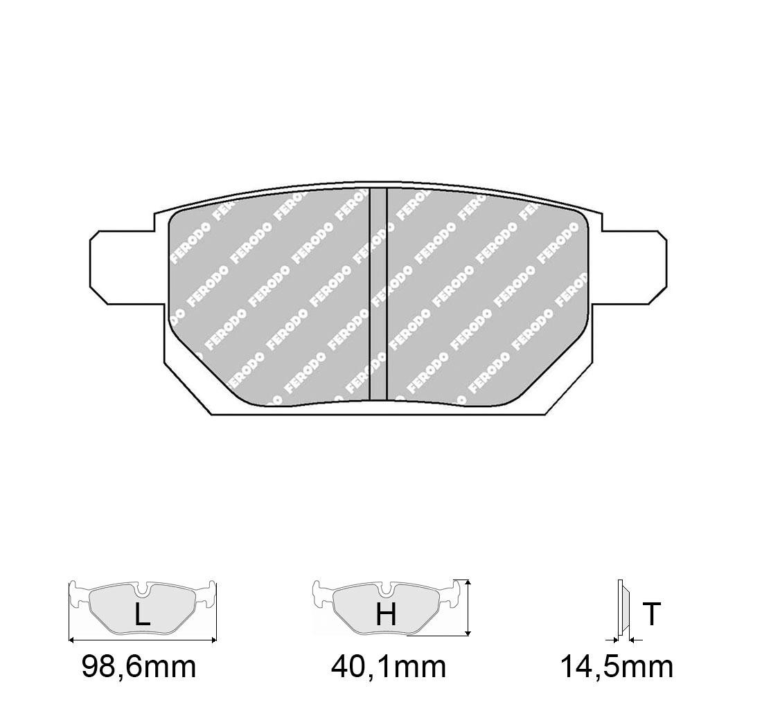 Brake Pads FERODO FCP4430 Model