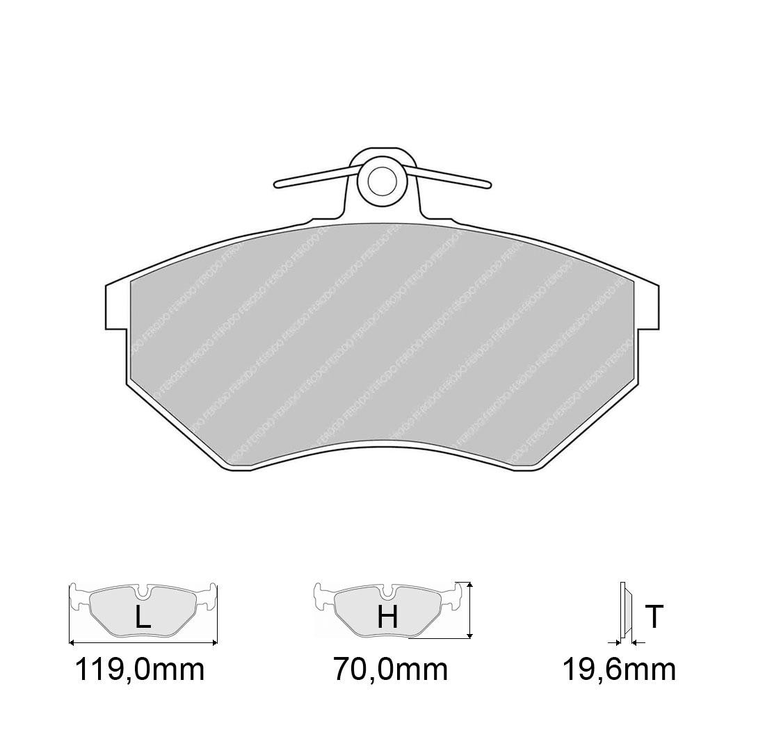 Plaquettes de frein FERODO Modèle FCP775