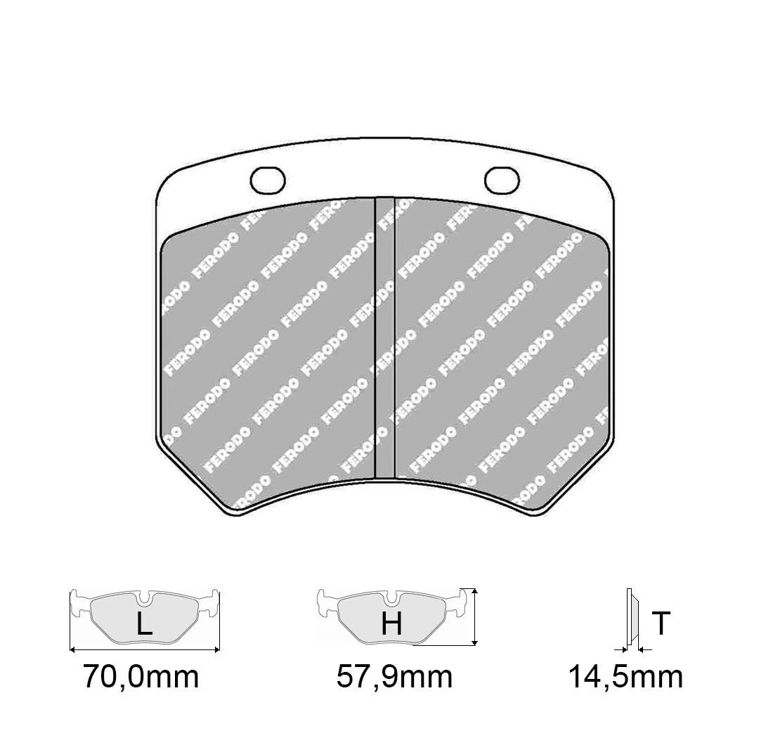 Brake Pads FERODO FCP825 Model