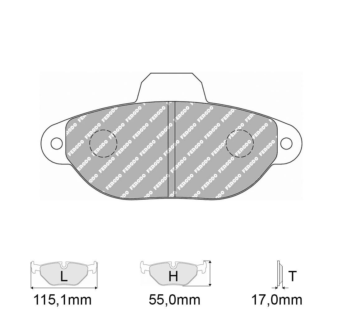 Plaquettes de frein FERODO Modèle FCP925