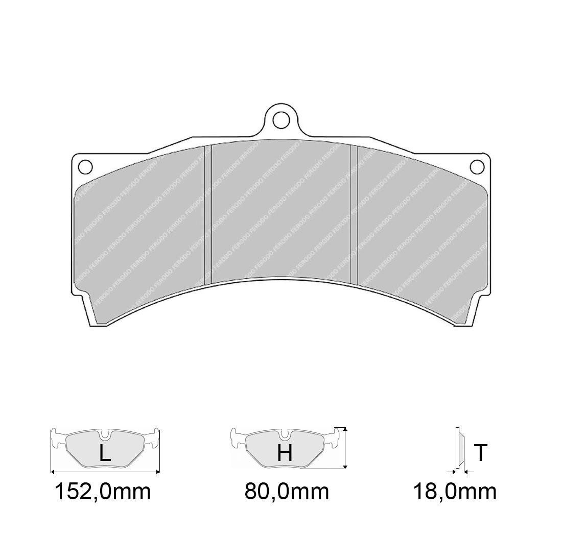 4 brake pads set - FERODO